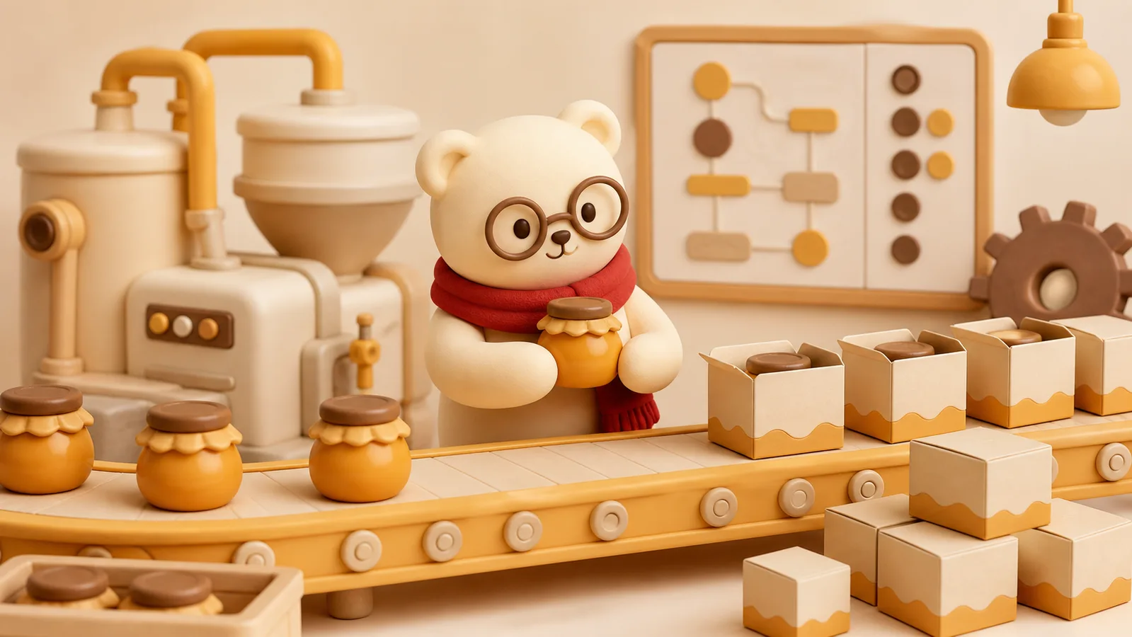ภาพประกอบสามมิติของมาสคอต Pooh นำเสนอผลงาน forgio.co